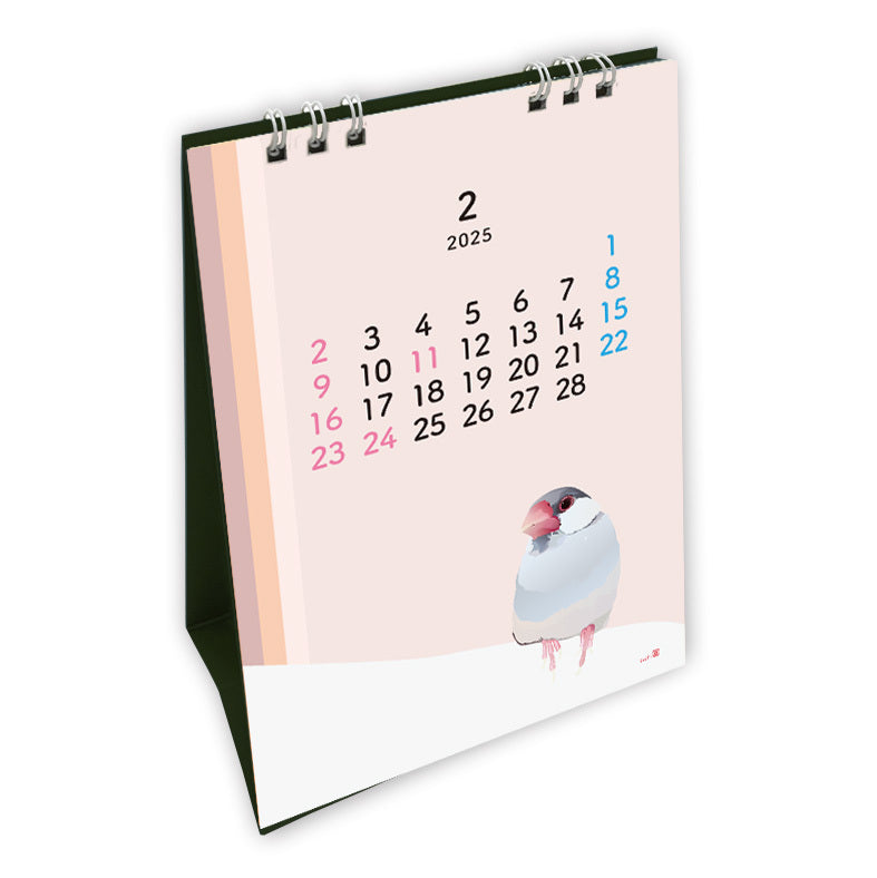 2025 Beautiful Birds Desk Calendar