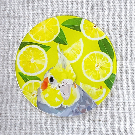Made-to-Order Cockatiel Acrylic Coaster – Order by Nov. 19, 2025/ Estimated Shipping Date: Mid Dec. 2025
