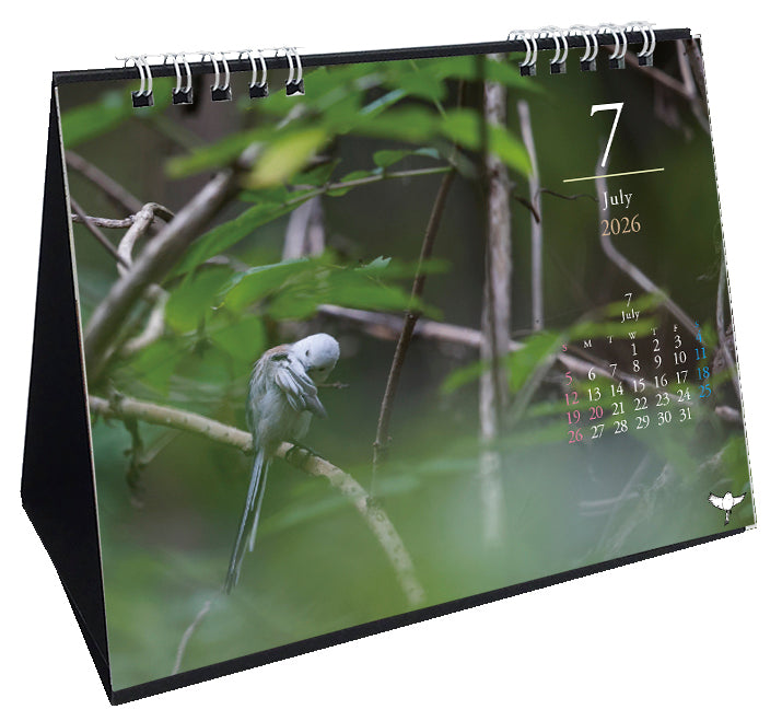 2026 Long-tailed Tit Desk Calendar