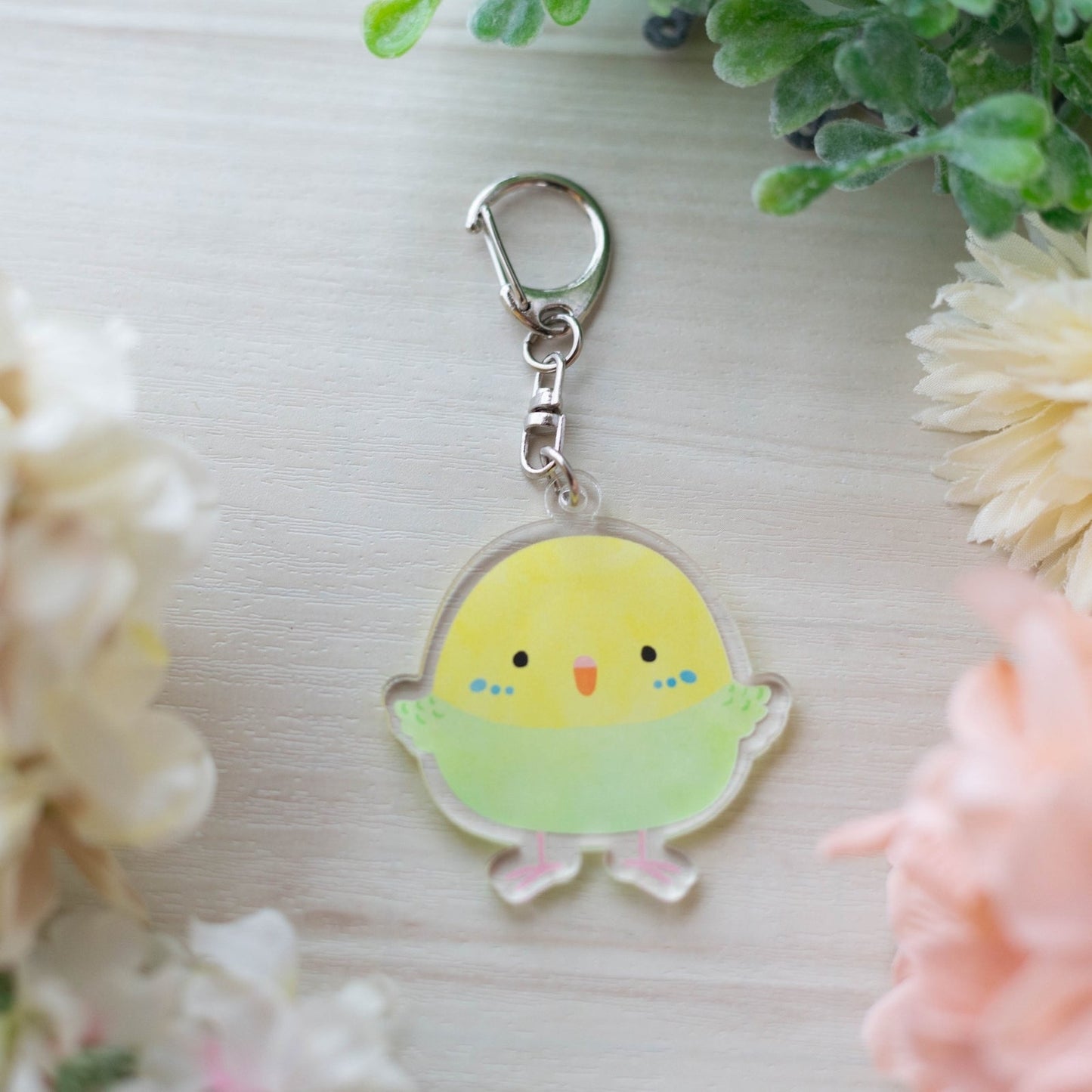 Made-to-Order Budgie Acrylic Key Holder – Order by Nov. 19, 2025/ Estimated Shipping Date: Mid Dec. 2025