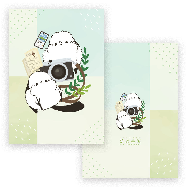 Long-tailed Tit B5 Notebook (Slim Type) - Sweet Birdie Boutique International