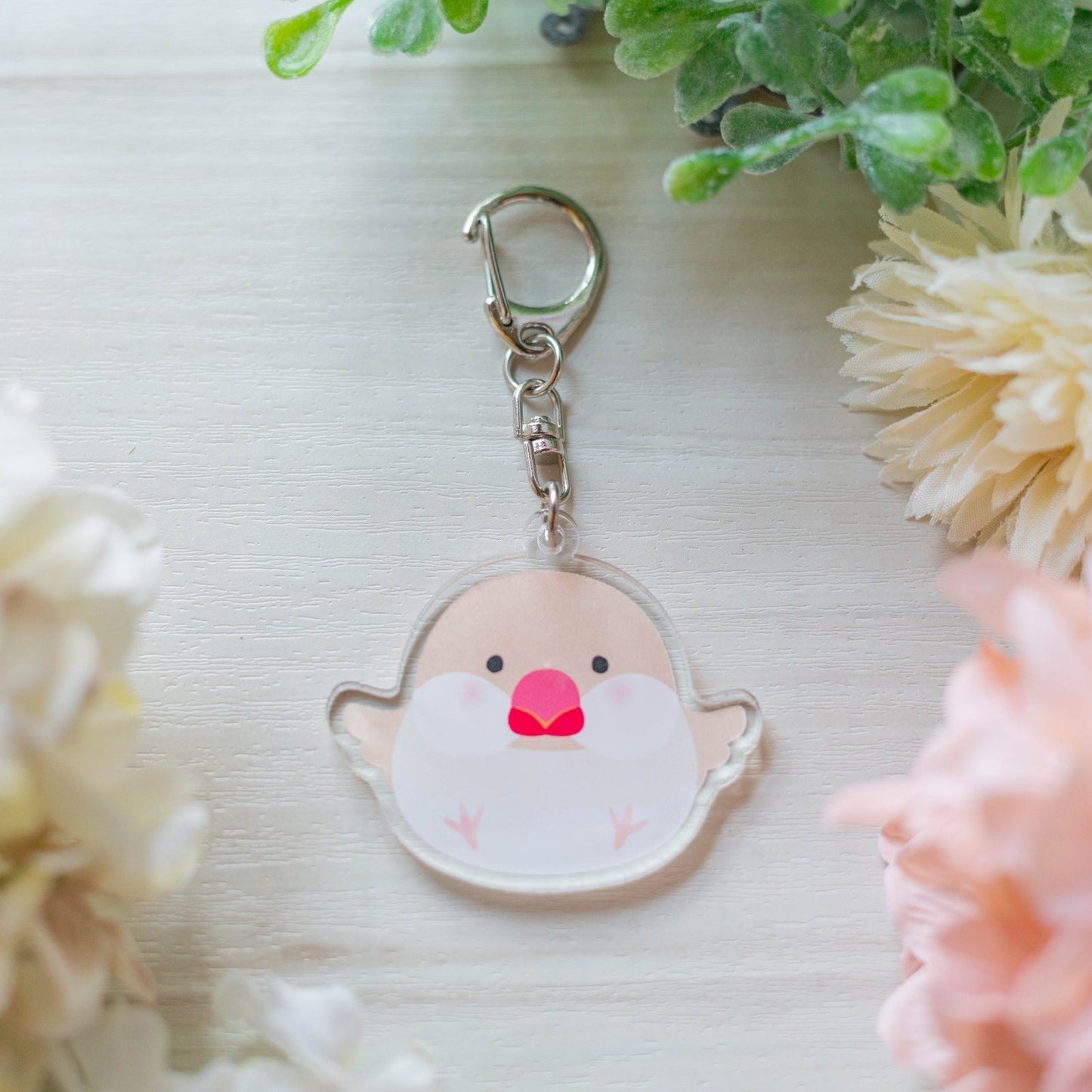 (Made-to-order requests are currently closed. Please wait until we reopen.) Made-to-Order Java Sparrow Acrylic Key Holder