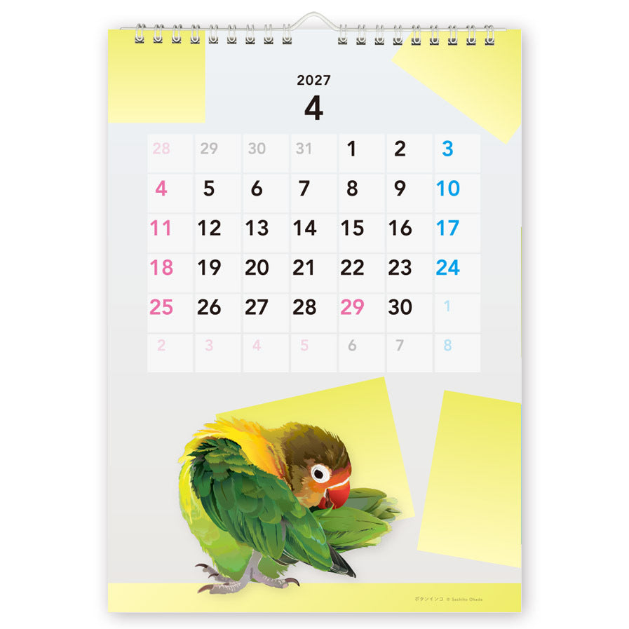 "Pre-order " 2027 Beautiful Birds Wall Calendar