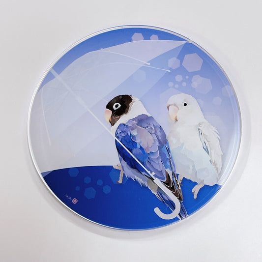 (Made-to-order requests are currently closed. Please wait until we reopen.) Made-to-Order Lovebird Acrylic Coaster