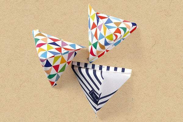 Watercolor Windmill Pattern Origami Paper Folding Paper 15x15cm