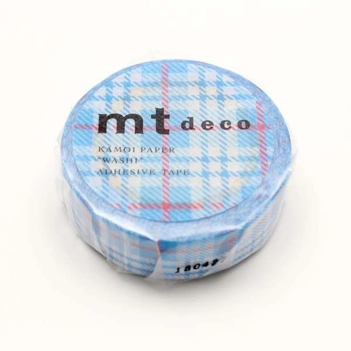 mt deco Check Light Blue Japanese Washi Tape Masking Tape