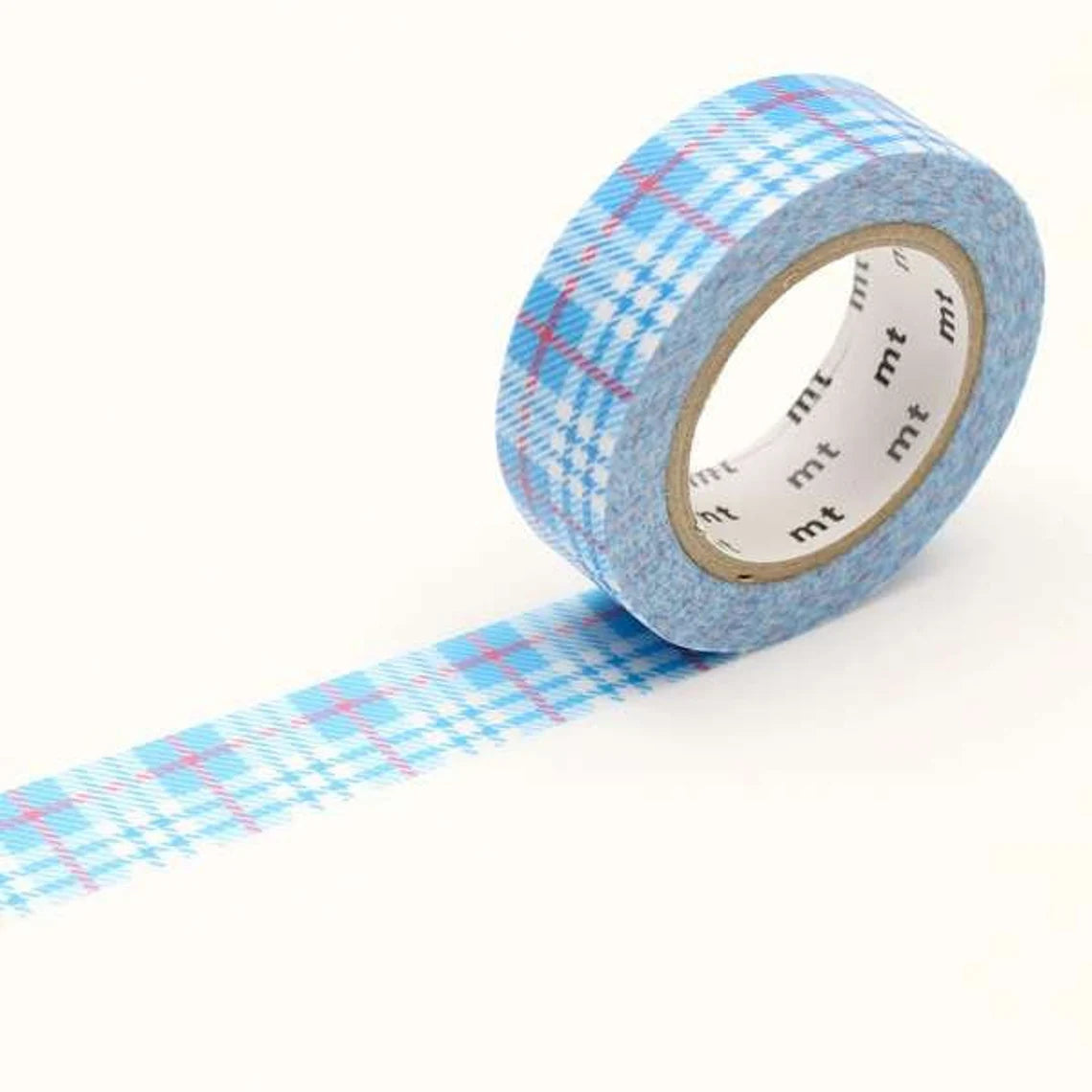 mt deco Check Light Blue Japanese Washi Tape Masking Tape