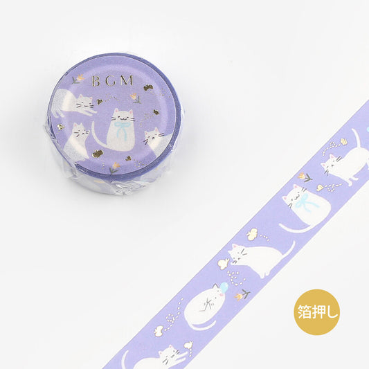 Cat & Butterfly Glitter Washi Tape Masking Tape