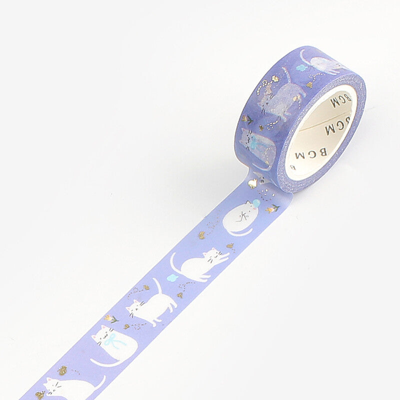 Cat & Butterfly Glitter Washi Tape Masking Tape
