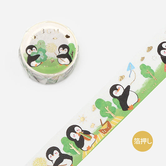 Penguin Glitter Washi Tape Masking Tape