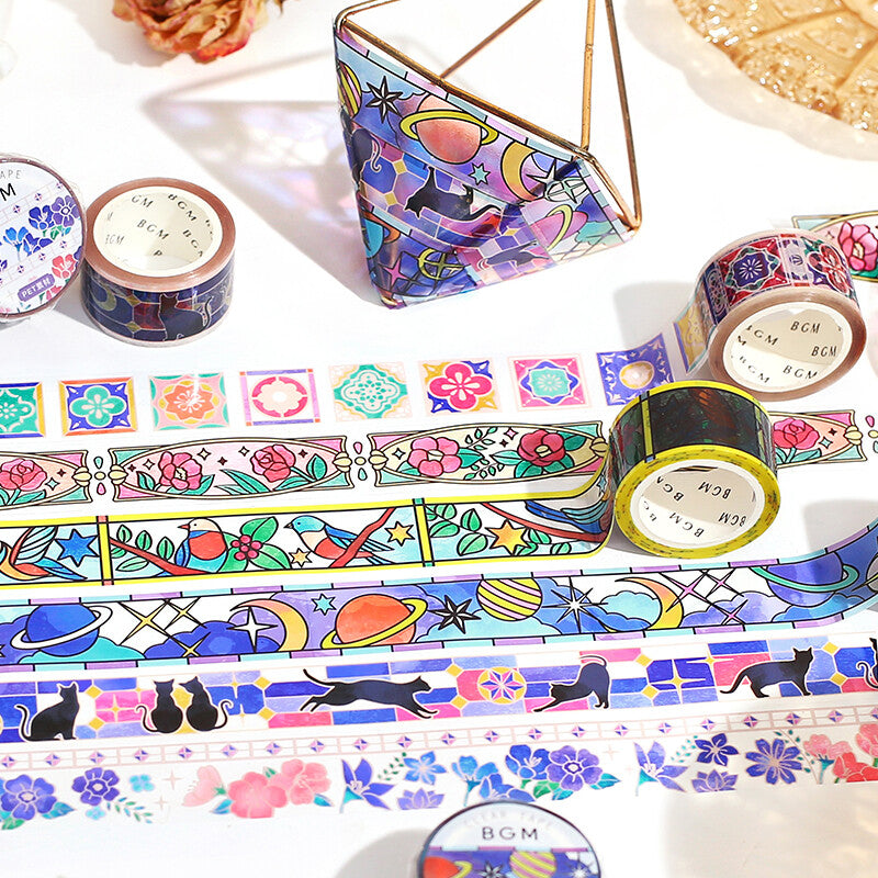 Native American Pattern Gold Japanese Washi Tape Masking Tape