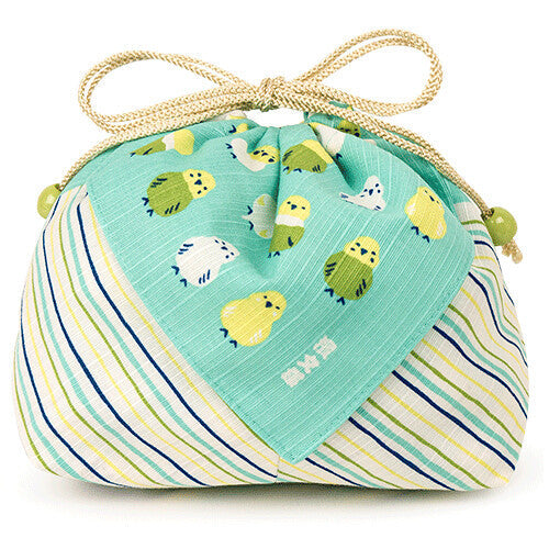 Budgie Cockatiel Drawstring Bag for Lunch Box