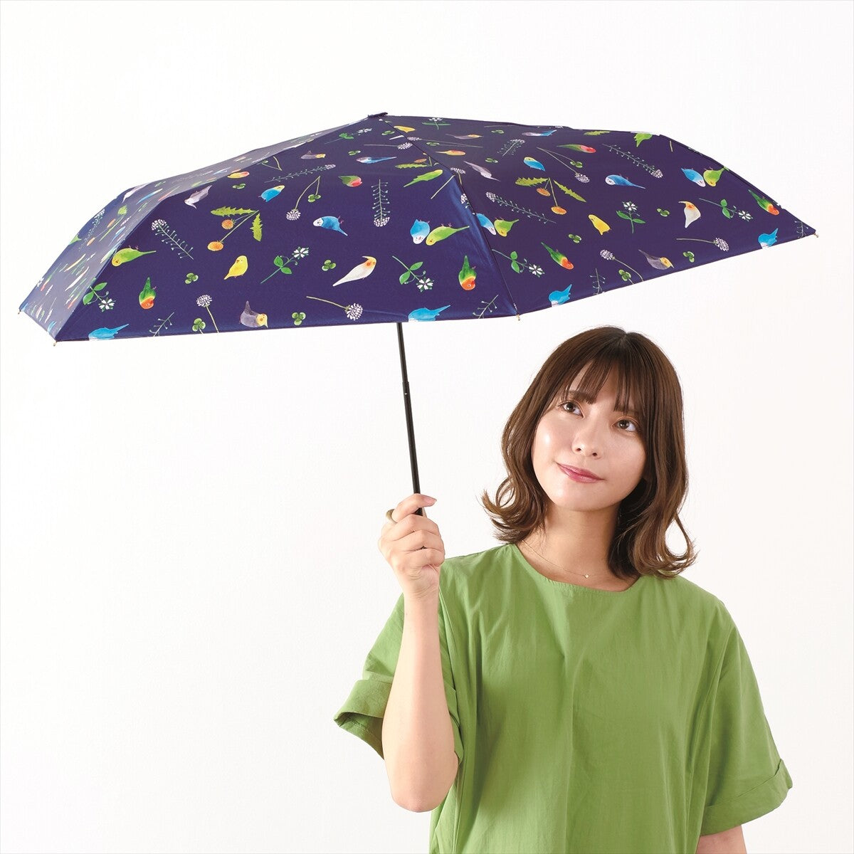 Umbrella with UV Protection Budgie Cockatiel Lovebird