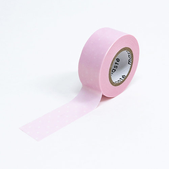 Pearl Pink Dot Maste Japanese Washi Tape Masking Tape (MSTZB10-C) - Boutique SWEET BIRDIE
