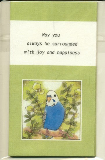 Sets of 3 Budgie Budgerigar Parakeet Mini Envelopes Emi-639 - Boutique Sweet Birdie