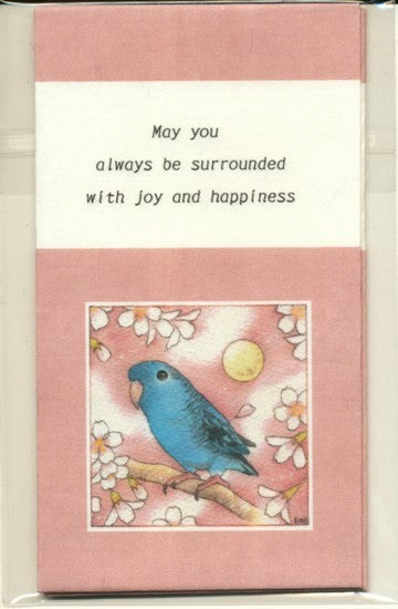 Sets of 3 Barred Parakeet Mini Envelopes Emi-652 - Boutique Sweet Birdie
