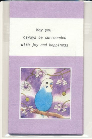 Sets of 3 Budgie Budgerigar Parakeet Mini Envelopes Emi-869 - Boutique Sweet Birdie