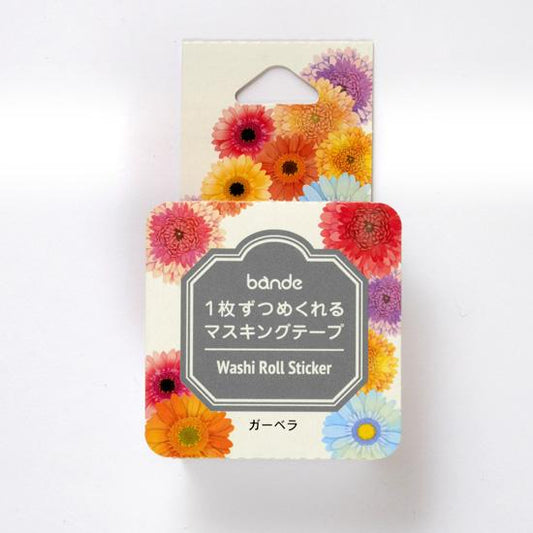 Gerbera Stickers Japanese Washi Roll Stickers - Boutique SWEET BIRDIE