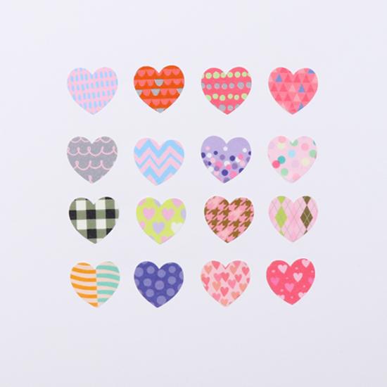 Heart Japanese Washi Roll Stickers - Boutique SWEET BIRDIE
