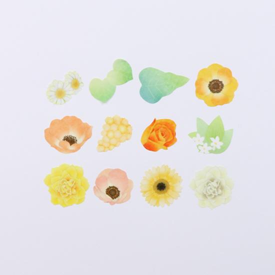 Anemone Bouquet  Stickers Japanese Washi Roll Stickers - Boutique SWEET BIRDIE