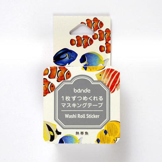Tropical Fish Stickers Japanese Washi Roll Stickers - Boutique SWEET BIRDIE