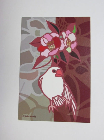 Java Sparrow Postcard Yukie-54 - Boutique Sweet Birdie