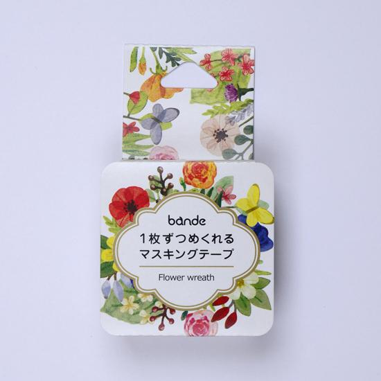 Flower Wreath Japanese Washi Roll Stikcers - Boutique SWEET BIRDIE