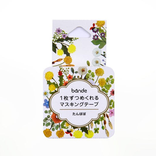 Dandelion Wreath Japanese Washi Roll Stickers
