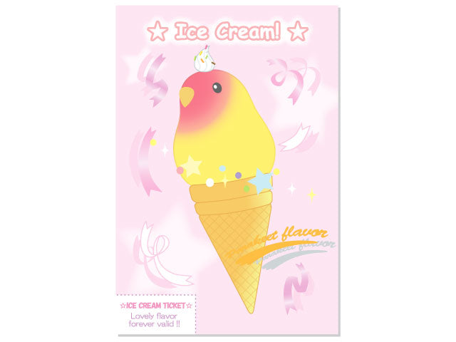 Lovebird Postcard Pom-002 - Boutique SWEET BIRDIE