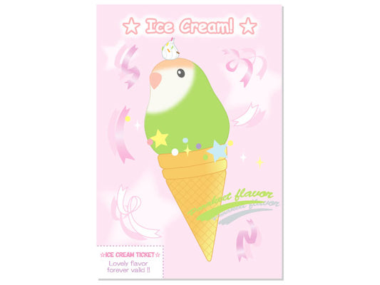 Lovebird Postcard Pom-083 - Boutique SWEET BIRDIE