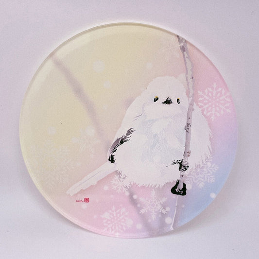 Long-tailed Tit Acrylic Coaster