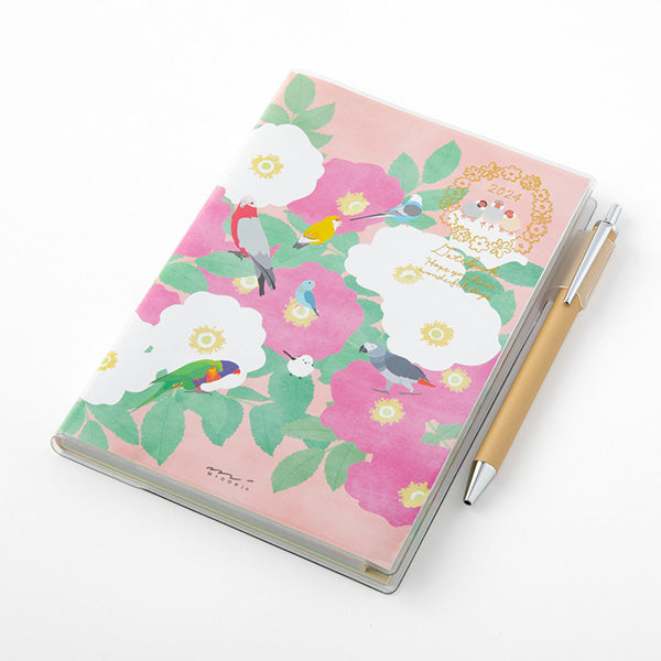 2024 Bird Planner Diary Schedule Book B6 Size Midori