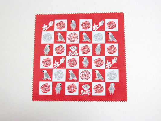 African Gray Parrot Lens Cloth Microfiber Cloth - Boutique SWEET BIRDIE
