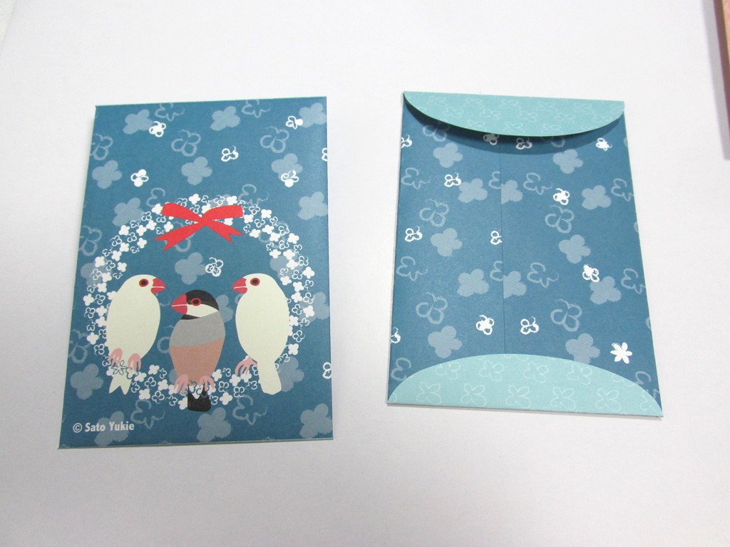 Sets of 4 Java Sparrow Mini Envelopes - Boutique SWEET BIRDIE