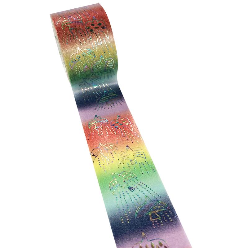 Bird Rainbow Glitter Japanese Washi Tape Shinzi Katoh fly to the rainbow
