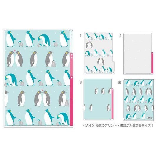 Penguin A4 File Folder Organizer with 3 Pockets