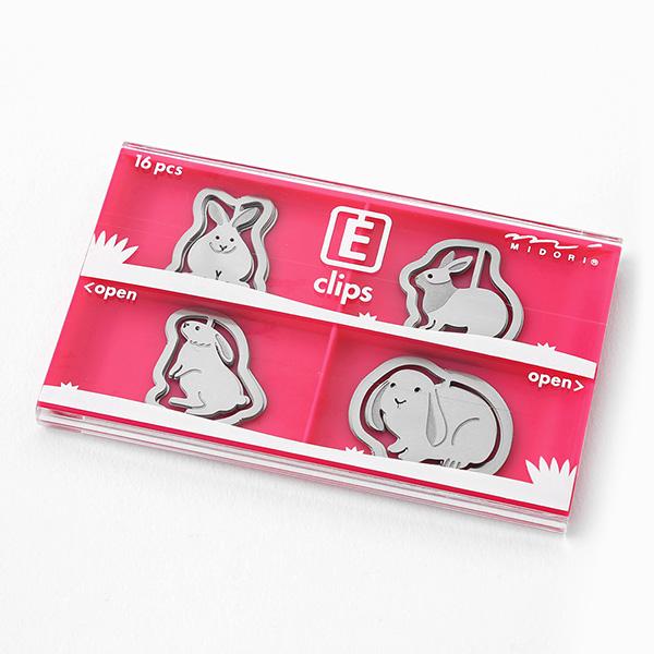 Sets of 16 Rabbit Paper Clips 43358006 - Boutique SWEET BIRDIE
