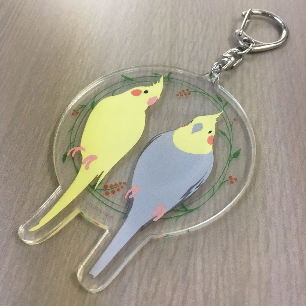 Cockatiel Acrylic Key Holder - Boutique Sweet Birdie