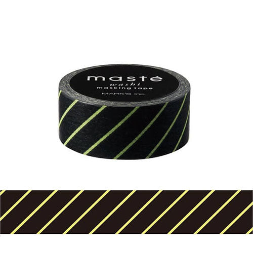 Neon Black Stripe Maste Japanese Washi Tape Masking Tape