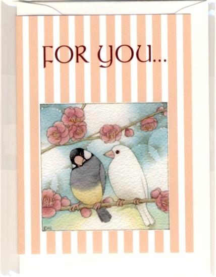 Java Sparrow Message Card Note Card - Boutique SWEET BIRDIE