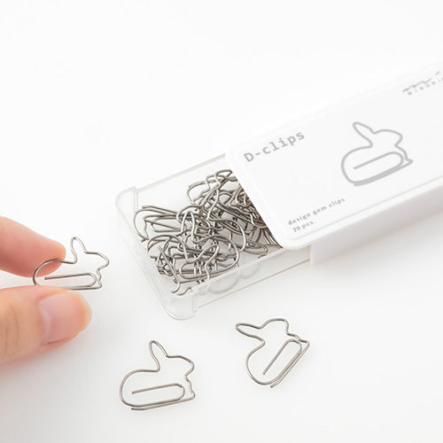 Sets of 20 Rabbit Paper Clips