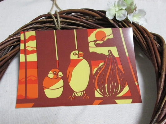 Java Sparrow Postcard Yukie-27 - Boutique SWEET BIRDIE