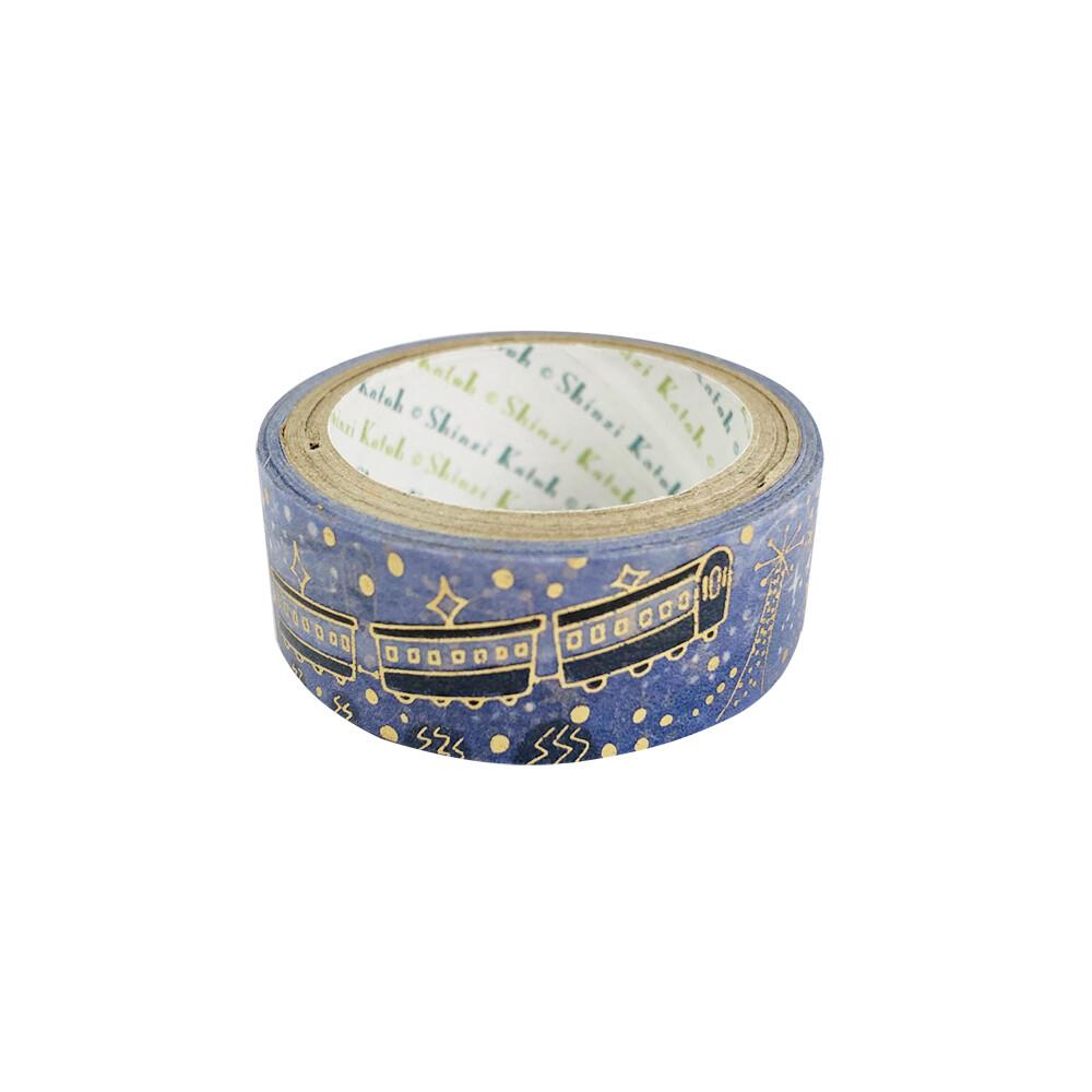 The Night of the Milky Way Train by Kenji Miyazawa Gold Glitter Japanese Washi Tape - Boutique SWEET BIRDIE