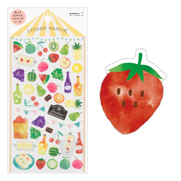Fruit Japanese Washi Stickers - Boutique SWEET BIRDIE