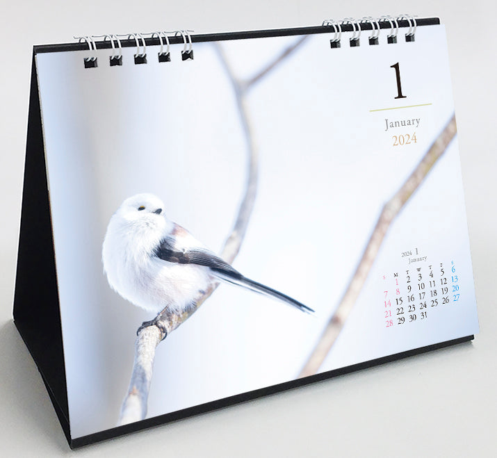 2024 Long-tailed Tit Four Season Desk Calendar