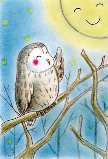 Owl Postcard - Boutique SWEET BIRDIE