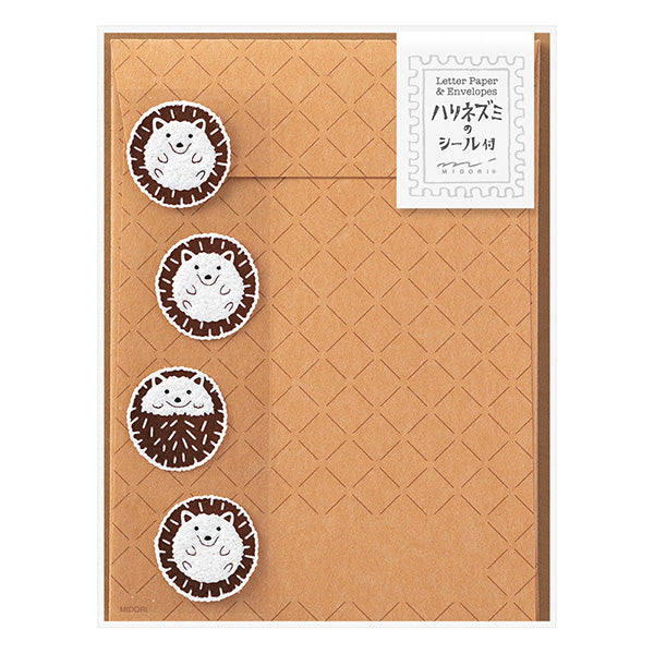 Hedgehog Letter Set with Stickers