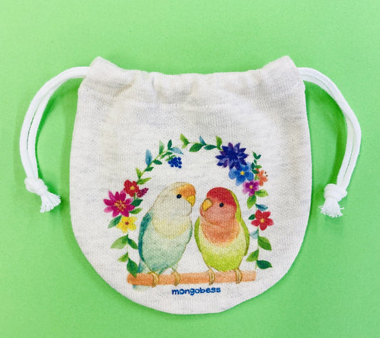 Lovebird Drawstring Bag Mini Size