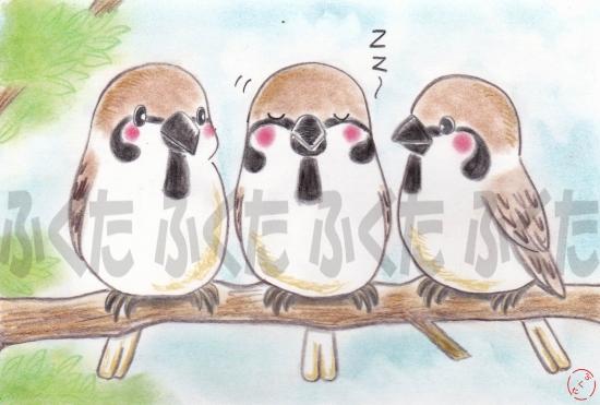Tree Sparrow Postcard - Boutique SWEET BIRDIE