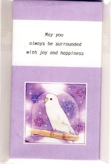 Sets of 3 Budgie Budgerigar Parakeet Mini Envelopes - Boutique SWEET BIRDIE